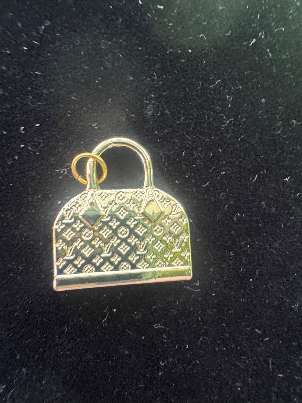 Gold-Tone Dome Handbag Charm